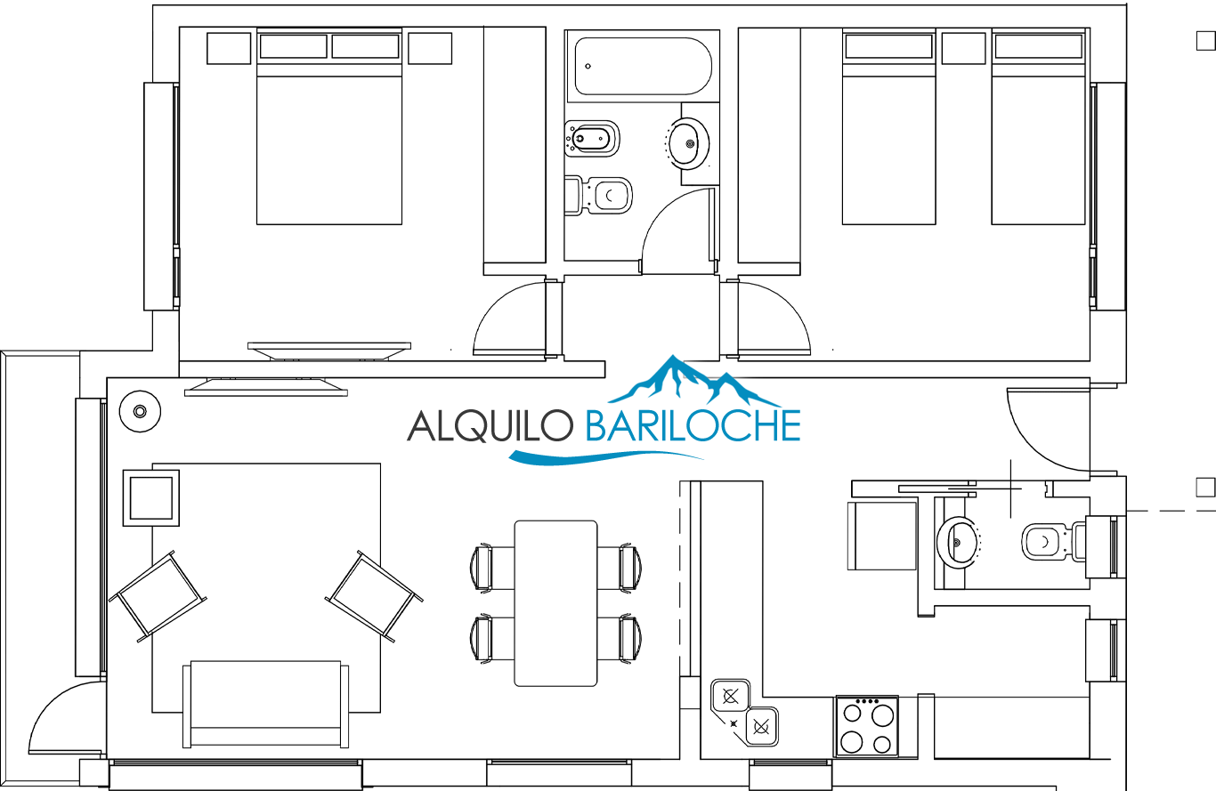 Departamento en alquiler en Bariloche